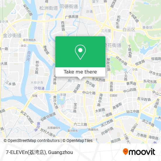 7-ELEVEn(荔湾店) map