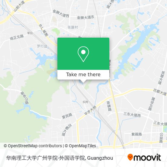 华南理工大学广州学院-外国语学院 map