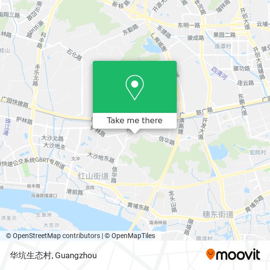 华坑生态村 map