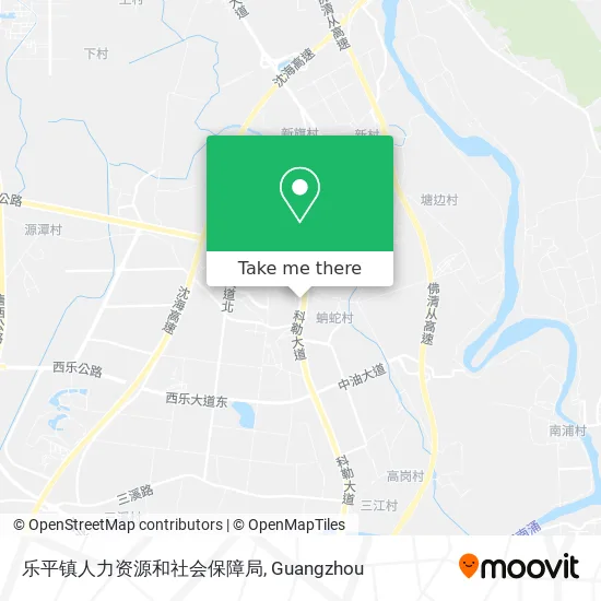 乐平镇人力资源和社会保障局 map