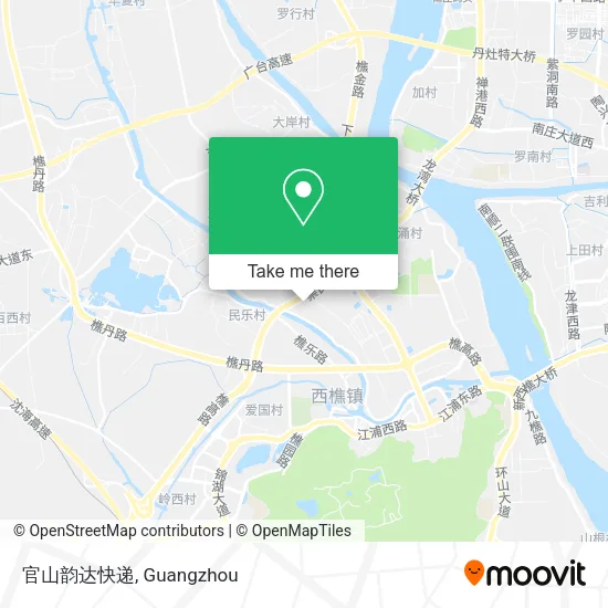 官山韵达快递 map