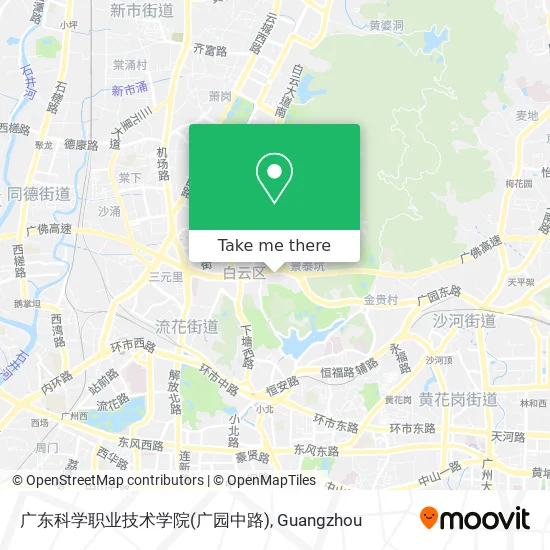广东科学职业技术学院(广园中路) map