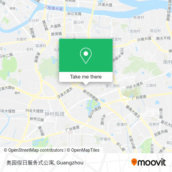 奥园假日服务式公寓 map
