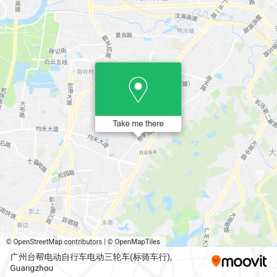 广州台帮电动自行车电动三轮车(标骑车行) map