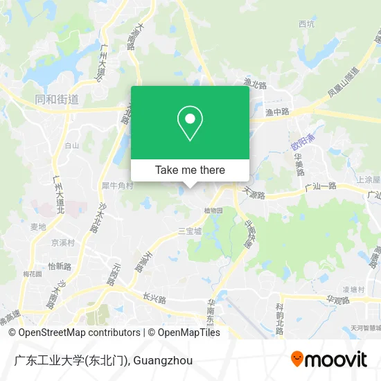 广东工业大学(东北门) map