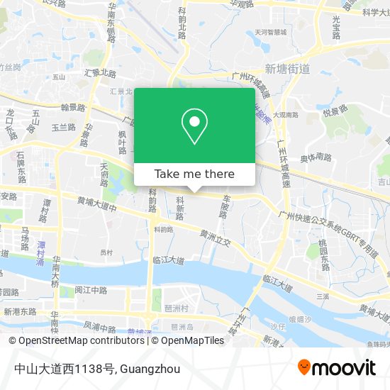 中山大道西1138号 map