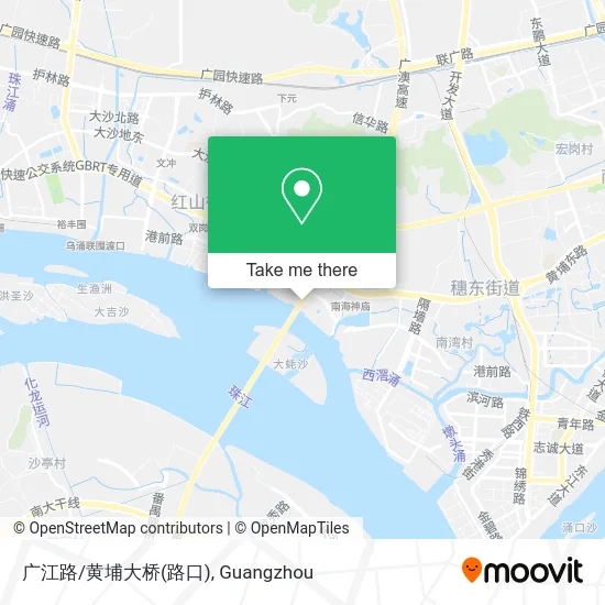 广江路/黄埔大桥(路口) map