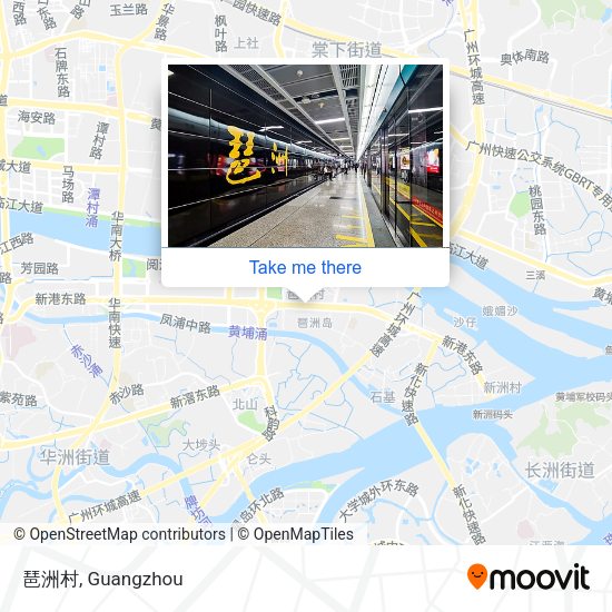 琶洲村 map
