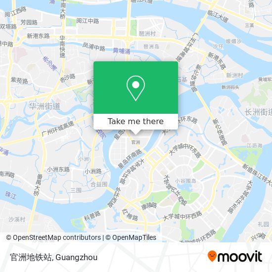 官洲地铁站 map