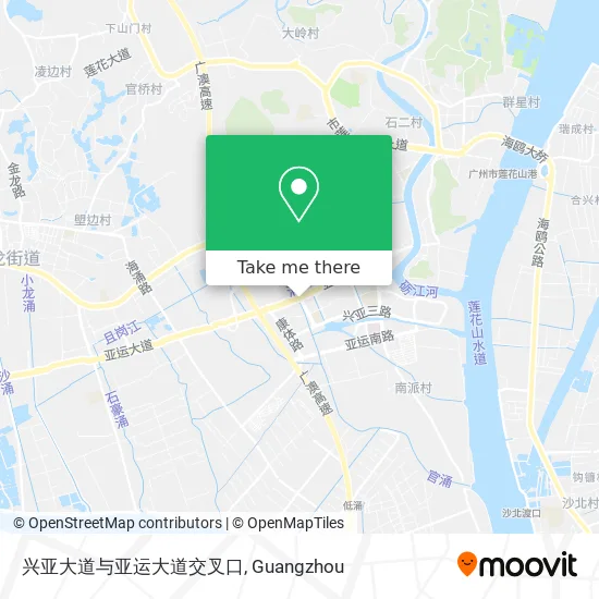 兴亚大道与亚运大道交叉口 map