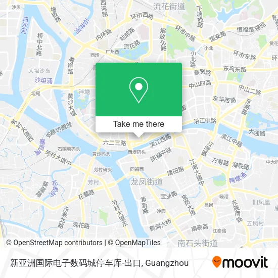 新亚洲国际电子数码城停车库-出口 map