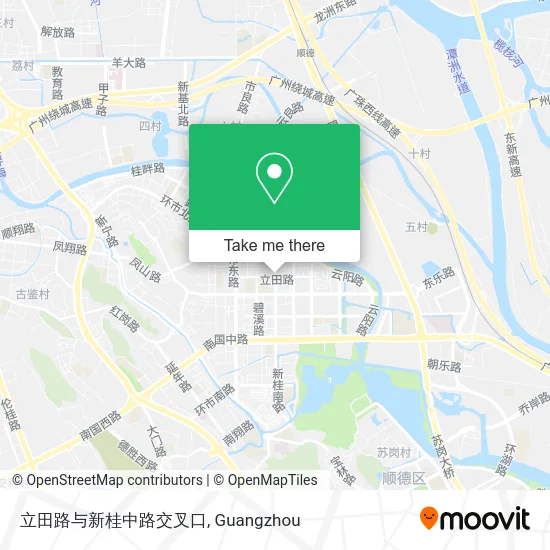 立田路与新桂中路交叉口 map