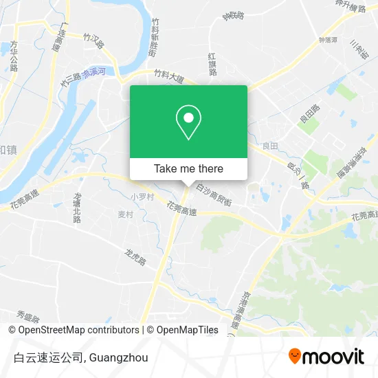 白云速运公司 map