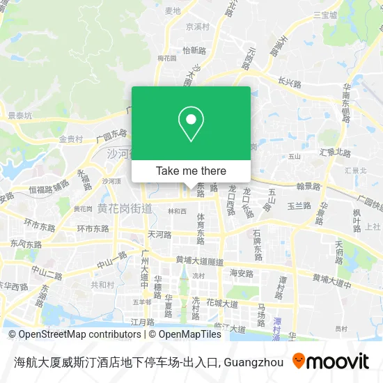 海航大厦威斯汀酒店地下停车场-出入口 map