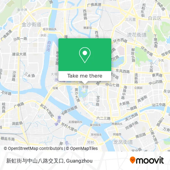 新虹街与中山八路交叉口 map