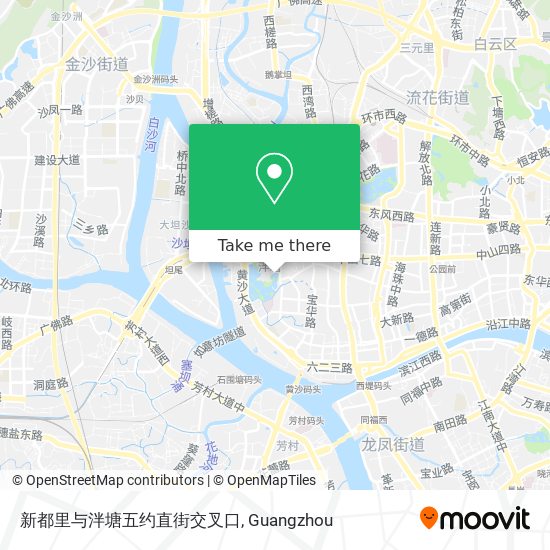 新都里与泮塘五约直街交叉口 map