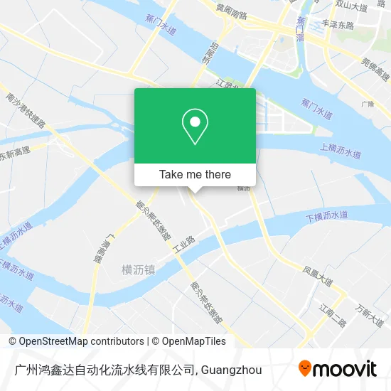 广州鸿鑫达自动化流水线有限公司 map