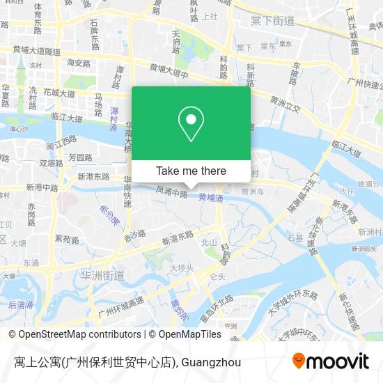 寓上公寓(广州保利世贸中心店) map