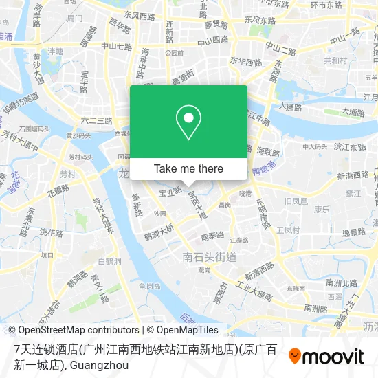 7天连锁酒店(广州江南西地铁站江南新地店)(原广百新一城店) map