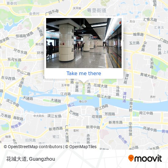 花城大道 map
