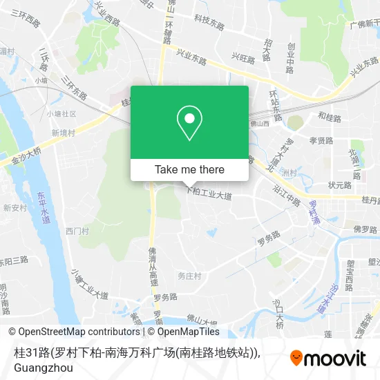 桂31路(罗村下柏-南海万科广场(南桂路地铁站)) map