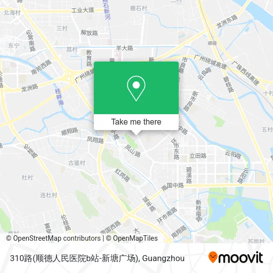 310路(顺德人民医院b站-新塘广场) map