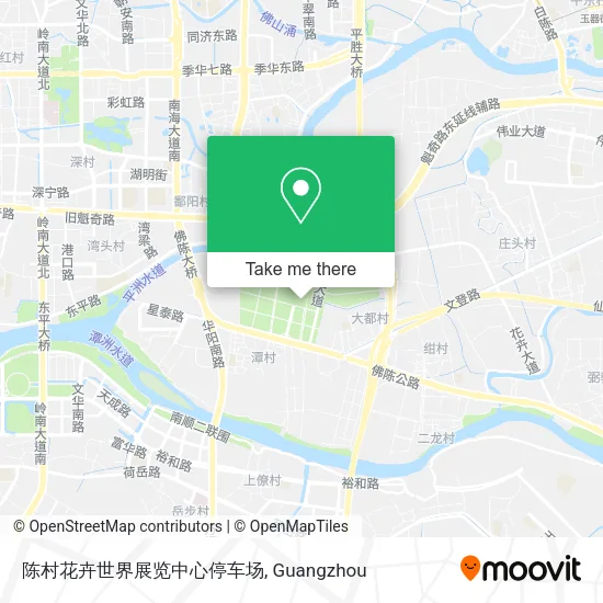 陈村花卉世界展览中心停车场 map