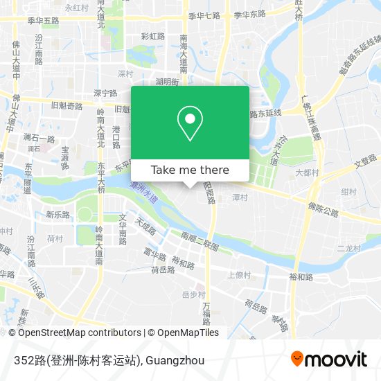 352路(登洲-陈村客运站) map