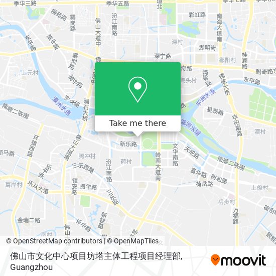 佛山市文化中心项目坊塔主体工程项目经理部 map