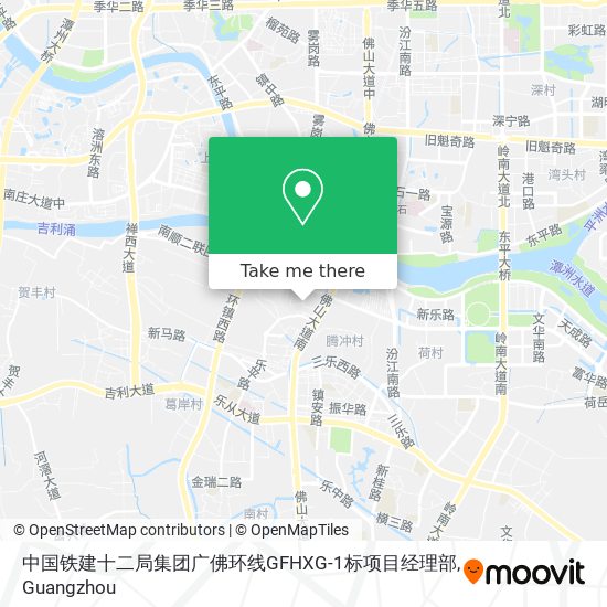 中国铁建十二局集团广佛环线GFHXG-1标项目经理部 map