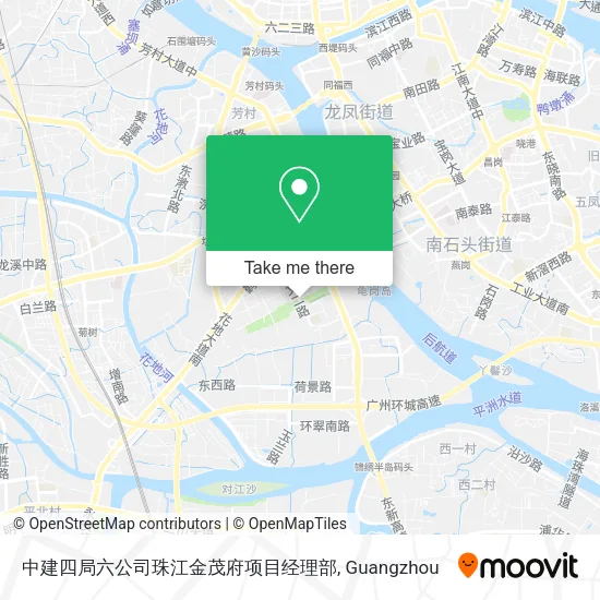 中建四局六公司珠江金茂府项目经理部 map