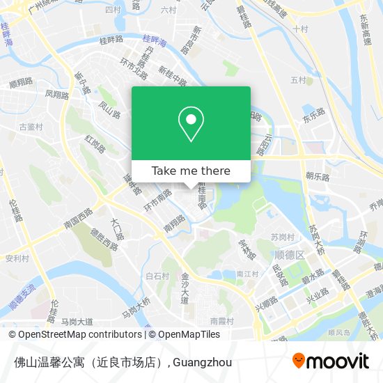 佛山温馨公寓（近良市场店） map
