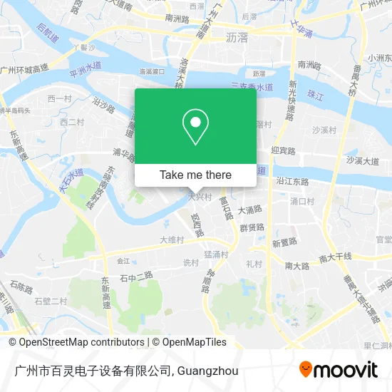 广州市百灵电子设备有限公司 map
