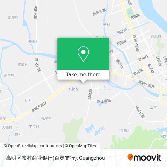 高明区农村商业银行(百灵支行) map