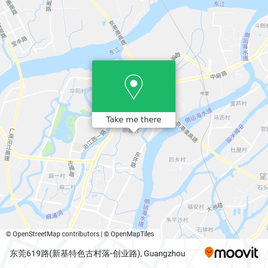 东莞619路(新基特色古村落-创业路) map