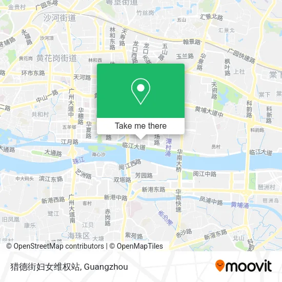 猎德街妇女维权站 map