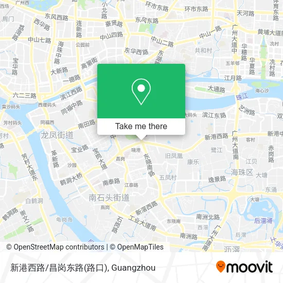 新港西路/昌岗东路(路口) map