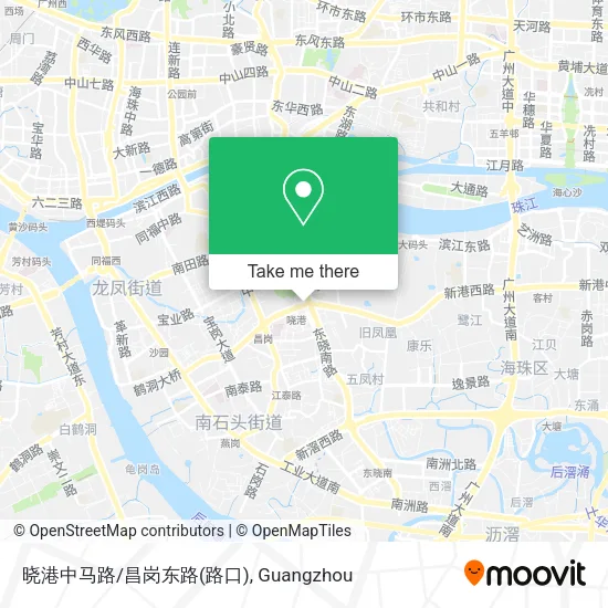晓港中马路/昌岗东路(路口) map
