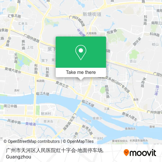 广州市天河区人民医院红十字会-地面停车场 map