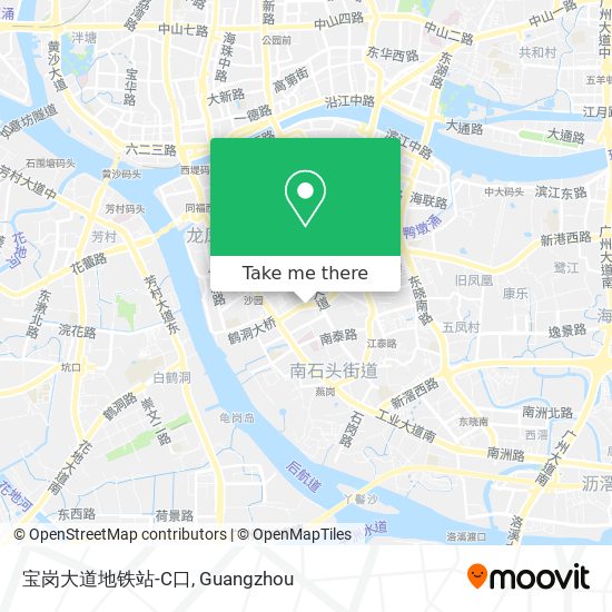 宝岗大道地铁站-C口 map