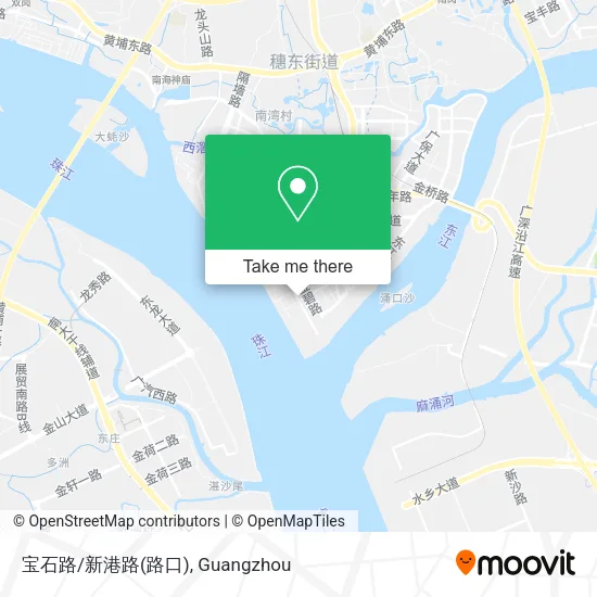 宝石路/新港路(路口) map