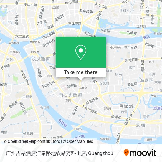 广州吉桔酒店江泰路地铁站万科里店 map