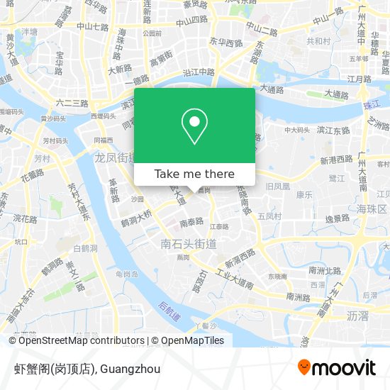虾蟹阁(岗顶店) map