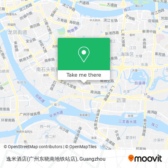 逸米酒店(广州东晓南地铁站店) map