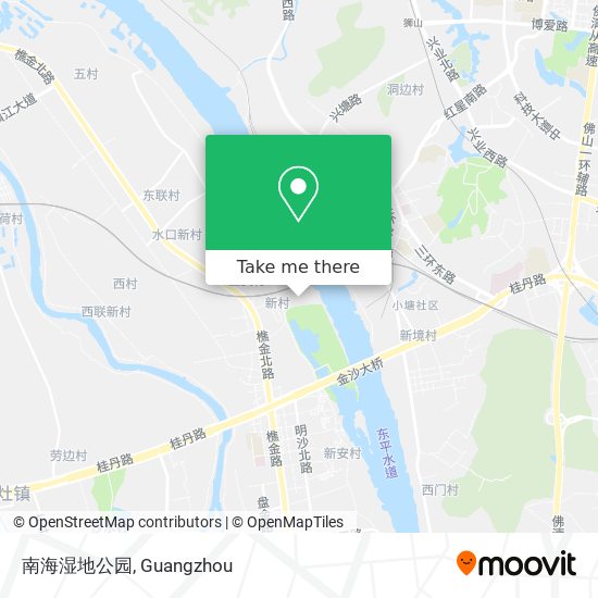 南海湿地公园 map