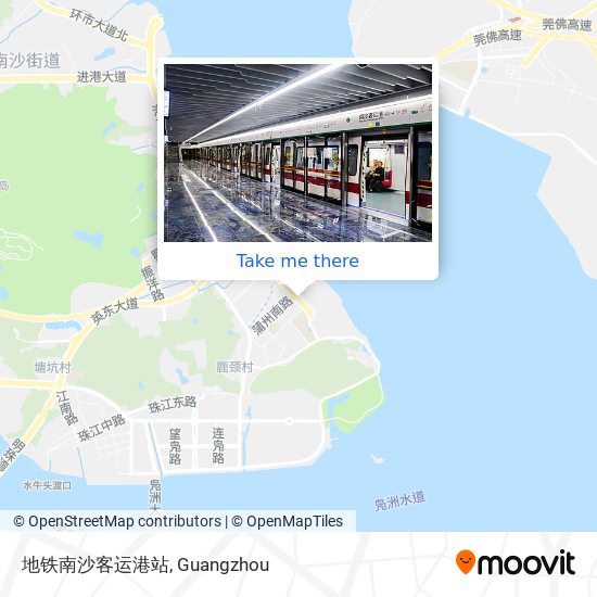 地铁南沙客运港站 map