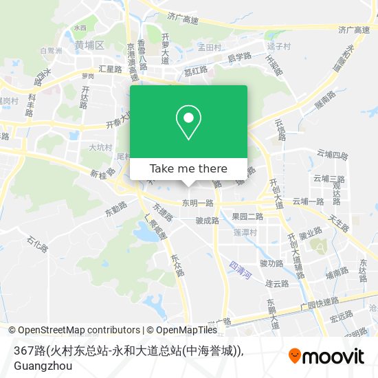 367路(火村东总站-永和大道总站(中海誉城)) map