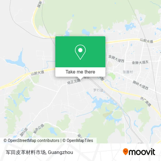 军田皮革材料市场 map