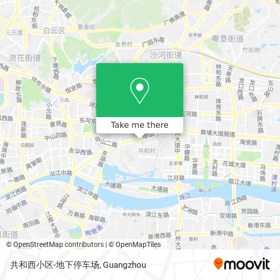 共和西小区-地下停车场 map