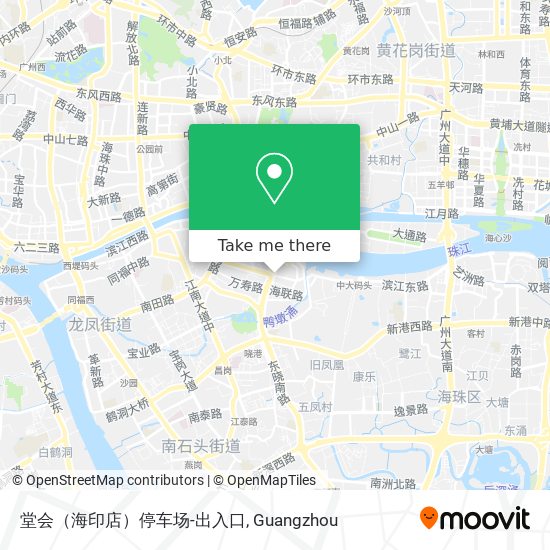 堂会（海印店）停车场-出入口 map